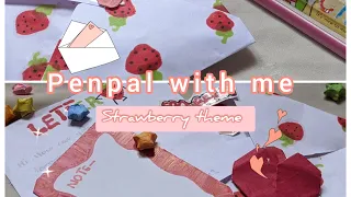 panpal with me strawberry theme #mariyam art and craft #panpal#ayisha mariyam