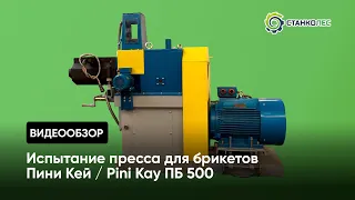 Работа пресса для брикетов Пини Кей | Pini Kay