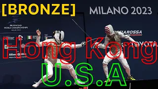 Milan 2023 WORLD CHAMPIONSHIPS | Hong Kong v USA | Men's Foil Fencing Team | 香港  v USA 劍擊花劍