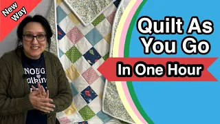 🔥 1 Hour Quilt As You Go QUILT ❣️