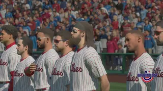 Mlb the show 24 PlayStation 5  (gameplay) Braves vs Phillies Opening Day Rojas walks it off!