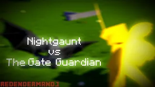 The Gate Guardian vs Nightgaunt [Improved Version] - Minecraft Animation (SCP vs Cthulhu Mythos)