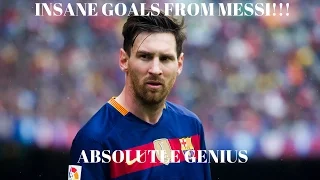 Is He Even Human ? // Messi Goals + Insane Freekicks ... Absolute Genius  [[HD]]