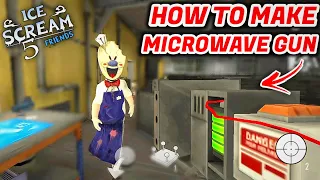 Ice Scream 5 making Microwave Gun | Ice scream 5 friends: mike's adventure