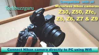 How to transfer photo from Nikon camera to PC via wifi | Z30 | Z50 | Zfc | Z6 | Z7 |  Z9 | D780 |