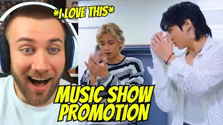 JK AND TAEHYUNG!! BTS Jung Kook Music Show Promotions Sketch - REACTION