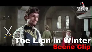 The Lion in Winter (1968) Scene Clip #2 - King Henry meets Prince Philip - Film Studies Qtly Review