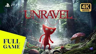UNRAVEL | PS5 Gameplay Full Game | 4K 60FPS | No Commentary