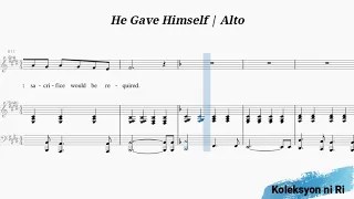 He Gave Himself | Alto | Piano