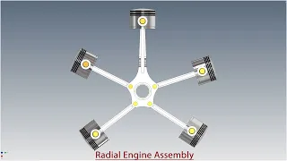 Design Radial Engine Assembly  || Autodesk Inventor Tutorial