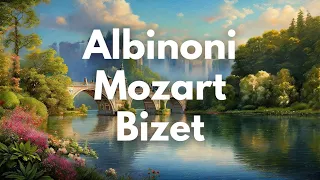 10 Musical Genius Composers: Classical Music Mix | Mozart, Albinoni, Bach, Gluck, Bizet