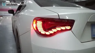 VLAND Full LED Tail Lights for Toyota 86/Subaru BRZ/Scion FRS 2012-2020, Smoked & Red