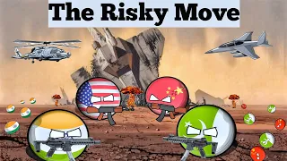 countryball The Risky Move India 🇮🇳 Vs Pakistan 🇵🇰 | Country ball war explain#animationcountryball