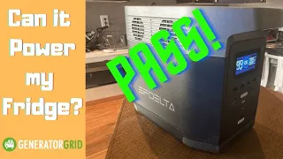 Fridge Test: EcoFlow Delta 1300. Will it power a household refrigerator & freezer?