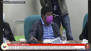 Senate hearing on overpriced DepEd laptops