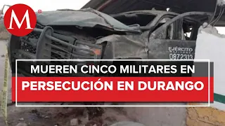 En Durango, cinco elementos de la Sedena murieron tras volcadura en Lerdo