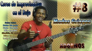 Los modos griegos en el Bajo VIDEO #8----Curso de Bajo desde Cero  - #bass #tutorial