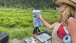 Shanna Kunz painting plein air