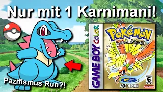 Kann man Pokemon Gold/Silber mit NUR einem KARNIMANI durchspielen? (+ So wenig Kämpfe wie möglich)