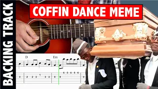 Astronomia Meme Coffin Dance Meme Guitar Tutorial (BACKING TRACK)