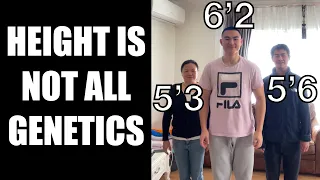 GROW TO 6 FOOT WITH SHORT PARENTS + WHY HEIGHT IS NOT ALL GENETICS *START BEFORE IT'S TOO LATE*