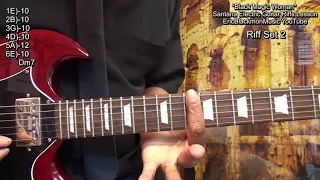 How To Play BLACK MAGIC WOMAN Carlos Santana - 8 Guitar Solo Riffs  With TABS @EricBlackmonGuitar