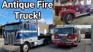 Vintage Fire Truck Found Delivering Rebuilt Modern Unit!