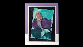 Magical Mermaid & Leave a Little Sparkle embossed cards, Stampin' Up!