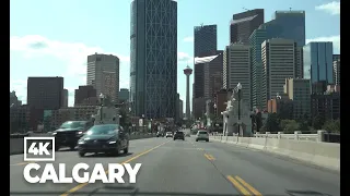 Driving in Calgary, Canada 4K (2021 Summer)