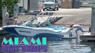 Using Both Docks | Miami Boat Ramps | Boynton Beach