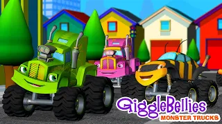 Learn Days of the Week with Monster Trucks | GiggleBellies