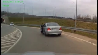 Road Rage in Gdansk, Poland 30.03.2017