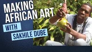Making African Art with Sakhile Dube - Safari and Surf - Wilderness Adventures