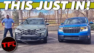 It's Ford Maverick vs. Hyundai Santa Cruz Time: Both Of These Small Trucks Pack Some Big Surprises!