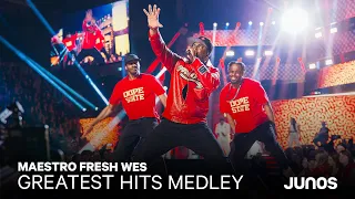 Maestro Fresh Wes performs a medley of his greatest hits at The 2024 JUNO Awards on CBC