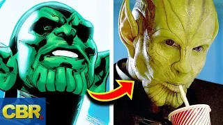 This Is How The Skrulls In Captain Marvel Are Different From The Comics