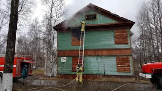 Пожар в нежилом доме 📹 TV29.RU (Северодвинск)