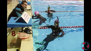 Seabike Competitions! Everyone in the pool was surprised.