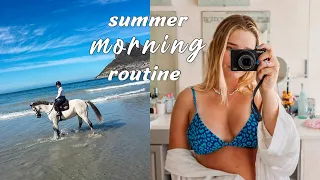 a summer holiday morning routine