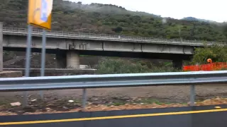 L'interruzione sull'autostrada Palermo Catania