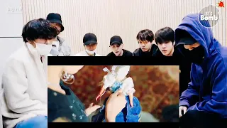 BTS reaction to ITZY WANNABE MV {FANMADE}