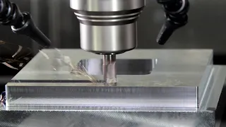 AMAZING CNC Machining Steel Full-Slotting w/ FRANKEN TOP-Cut End Mill!