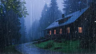 Gentle Night Rain - Rain Sounds For Sleeping - Beat Insomnia, Relax, ASMR, Meditation