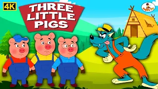 Three Little Pigs 4K - Hindi Story - Pappu Tv