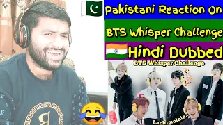 Pakistani Reacts on BTS Whisper Challenge 🙉 // Hindi dubbing // run p 41 // Farooq Reaction