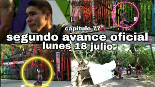 2 AVANCE OFICIAL DESAFIO THE BOX CAPITULO 76 CAIDAS Y LESIONES RAPELO SALE  LUNE 18 julio