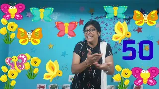 Numbers 41 to 50 identification / Numbers 41 to 50 Rhyme / CBSE lkg Maths 2020 / Diana's Classroom.