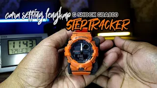 G-SHOCK GBA-800 setting time & date manual H-SET