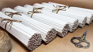How to Make Paper Tubes / Paper Weaving for Beginners