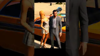 gta 5 : Michael cheating Amanda & dating hot girl #shorts #ytshorts  #gta5